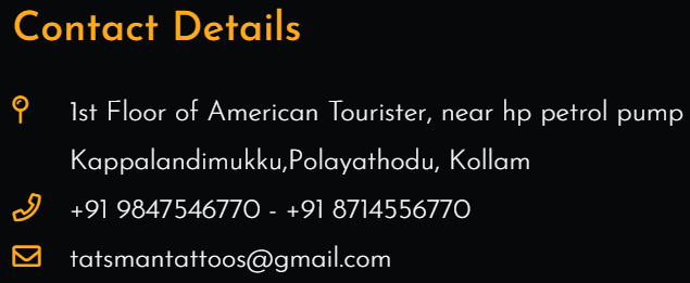 Best tattoo studio in kollam